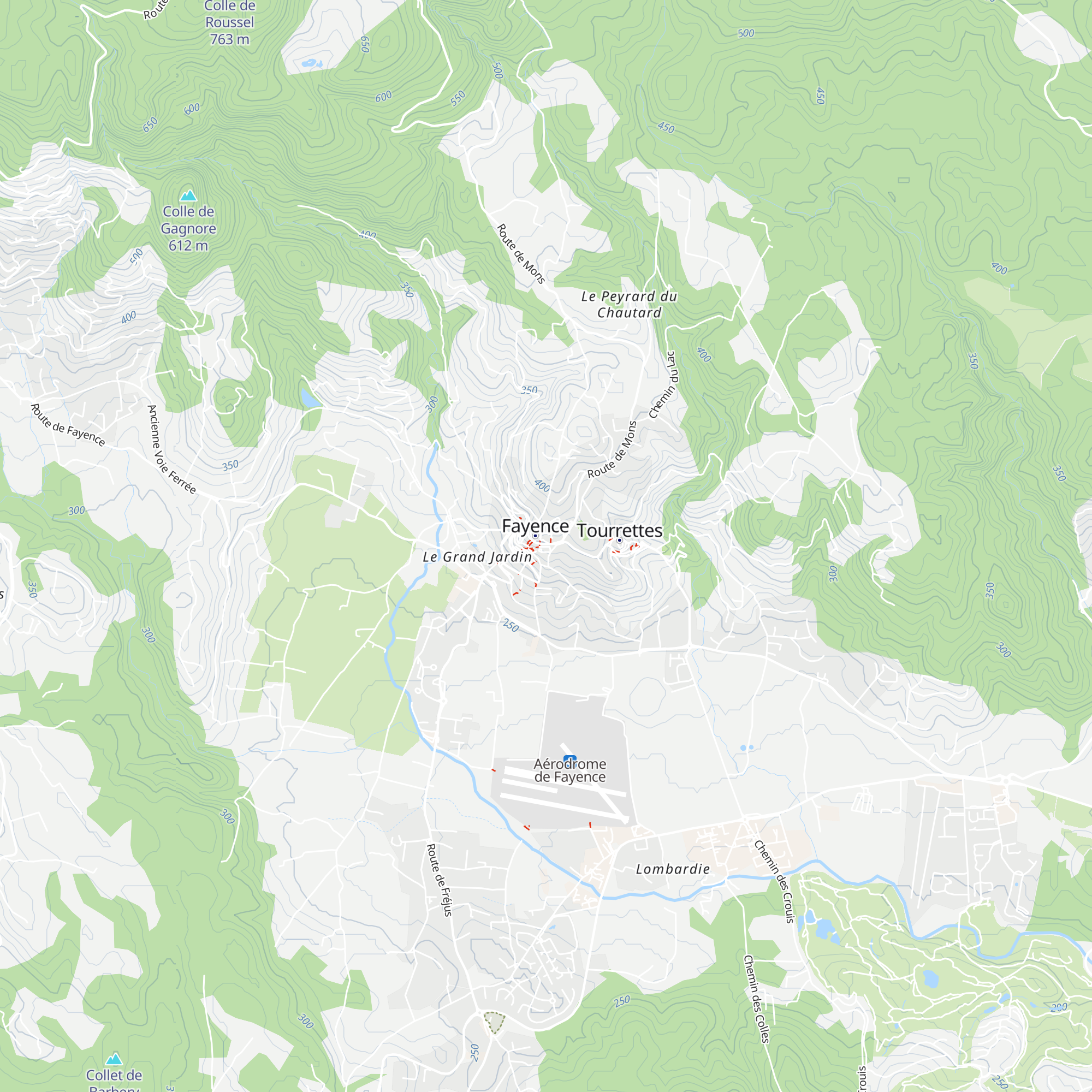 Office de tourisme intercommunal du pays de Fayence map