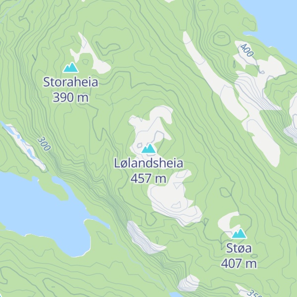 Map of Lølandsheia