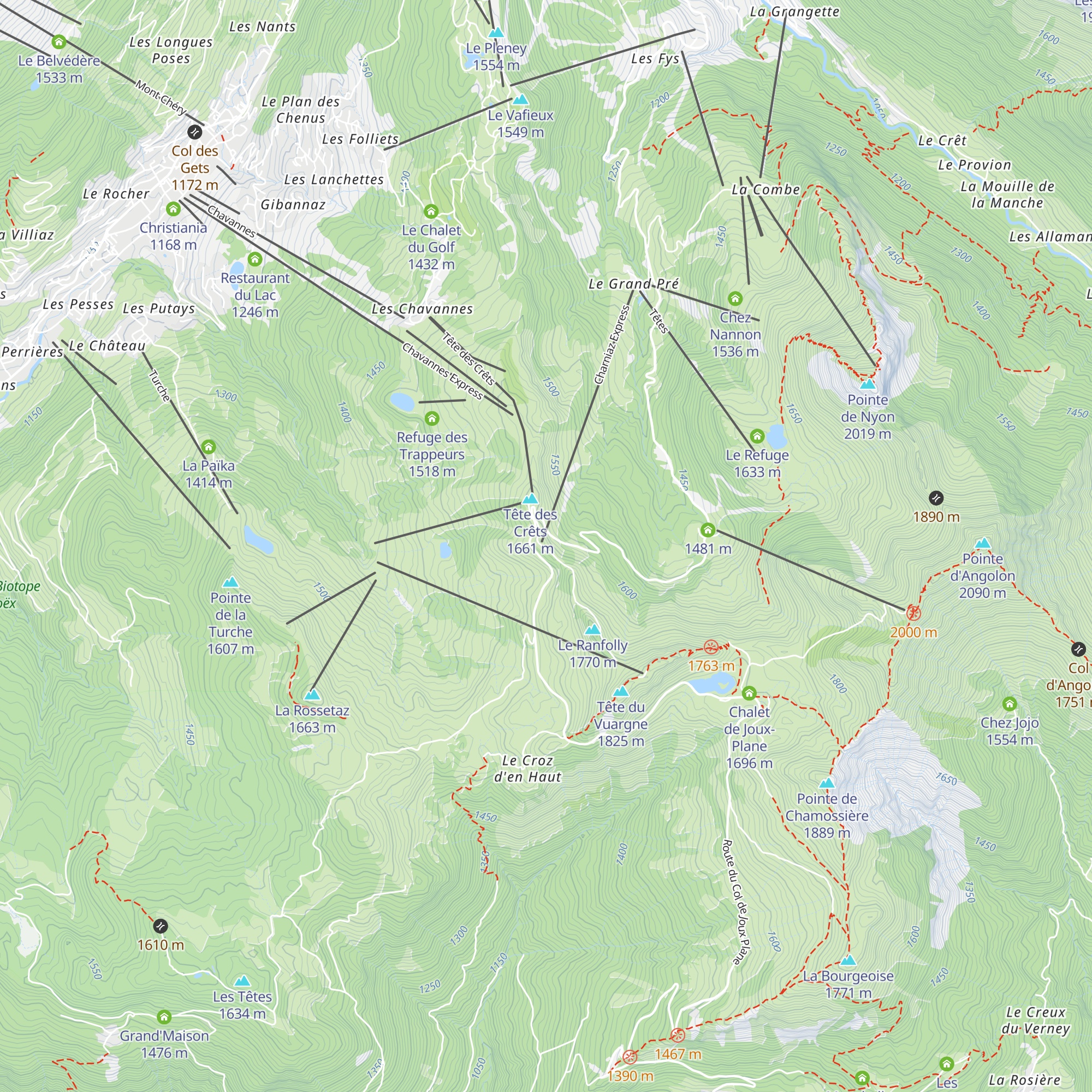 La Cabushe map