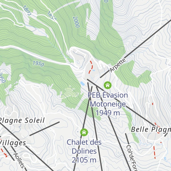 Map of Le Chalet des Colosses