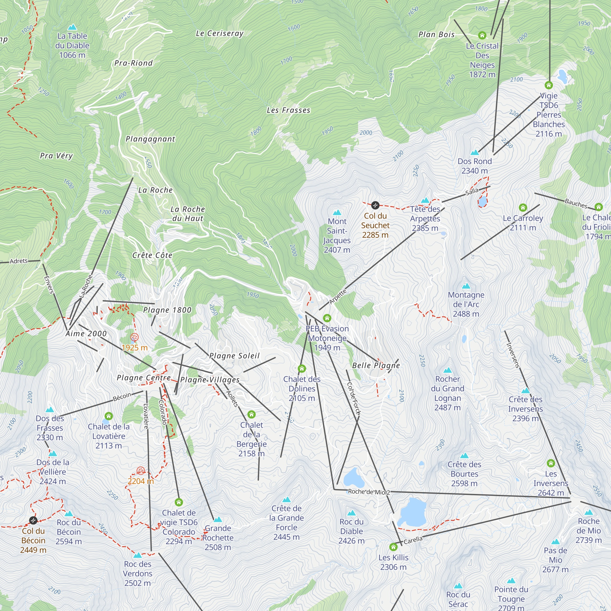 Le Capricorne map