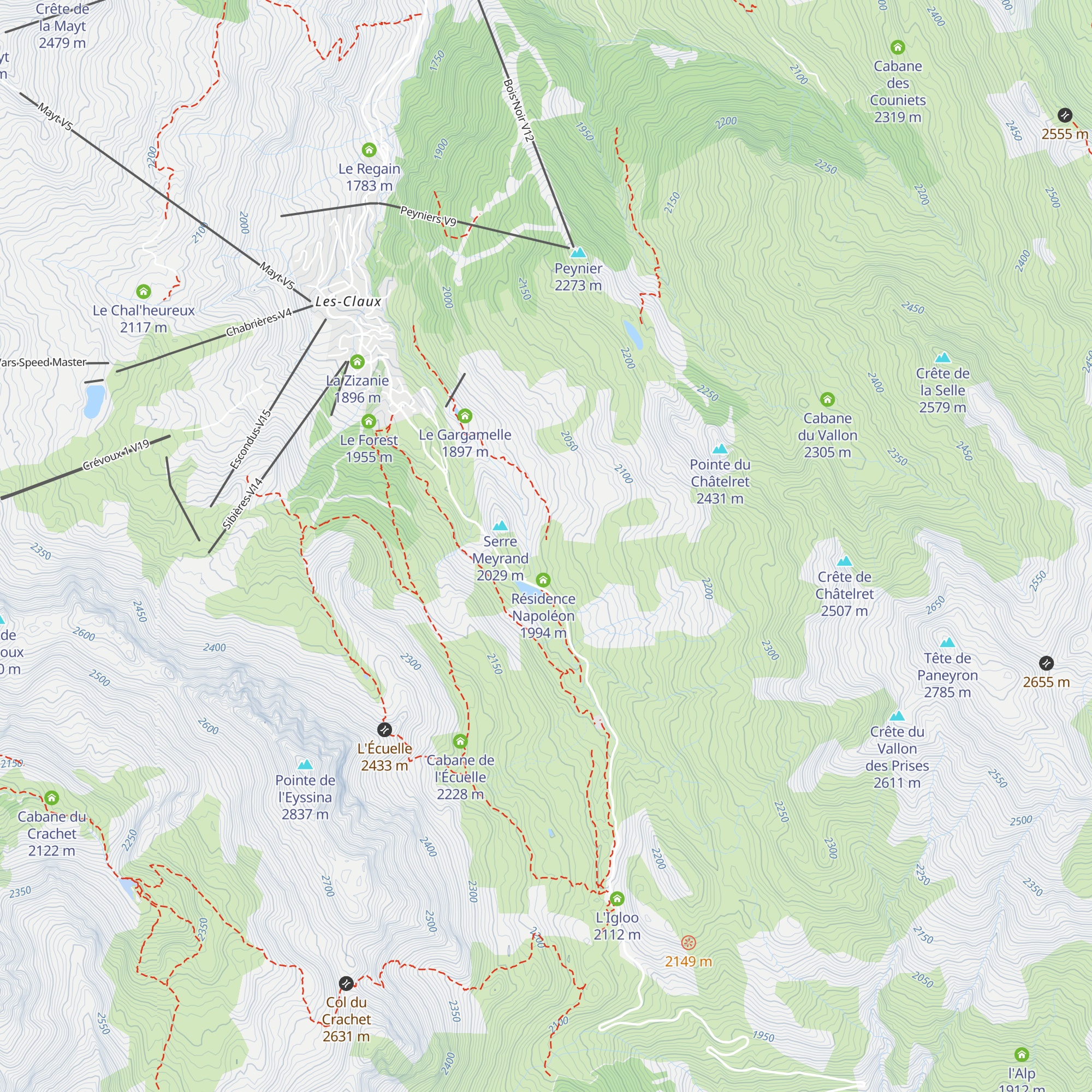 Le Spoutnik map