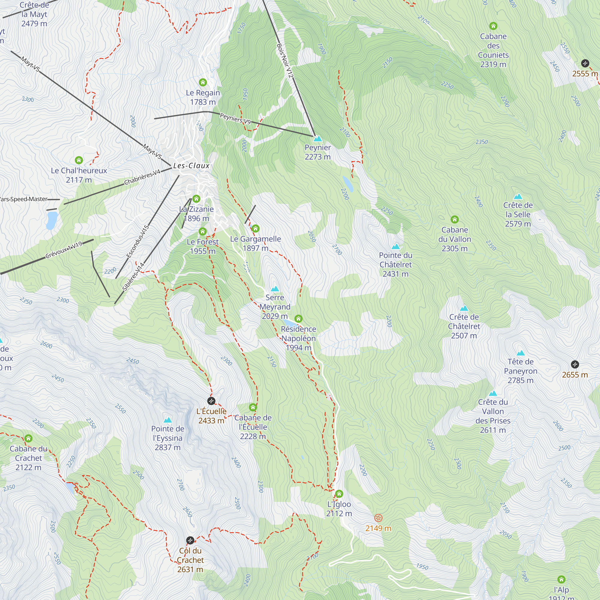 Le Spoutnik map