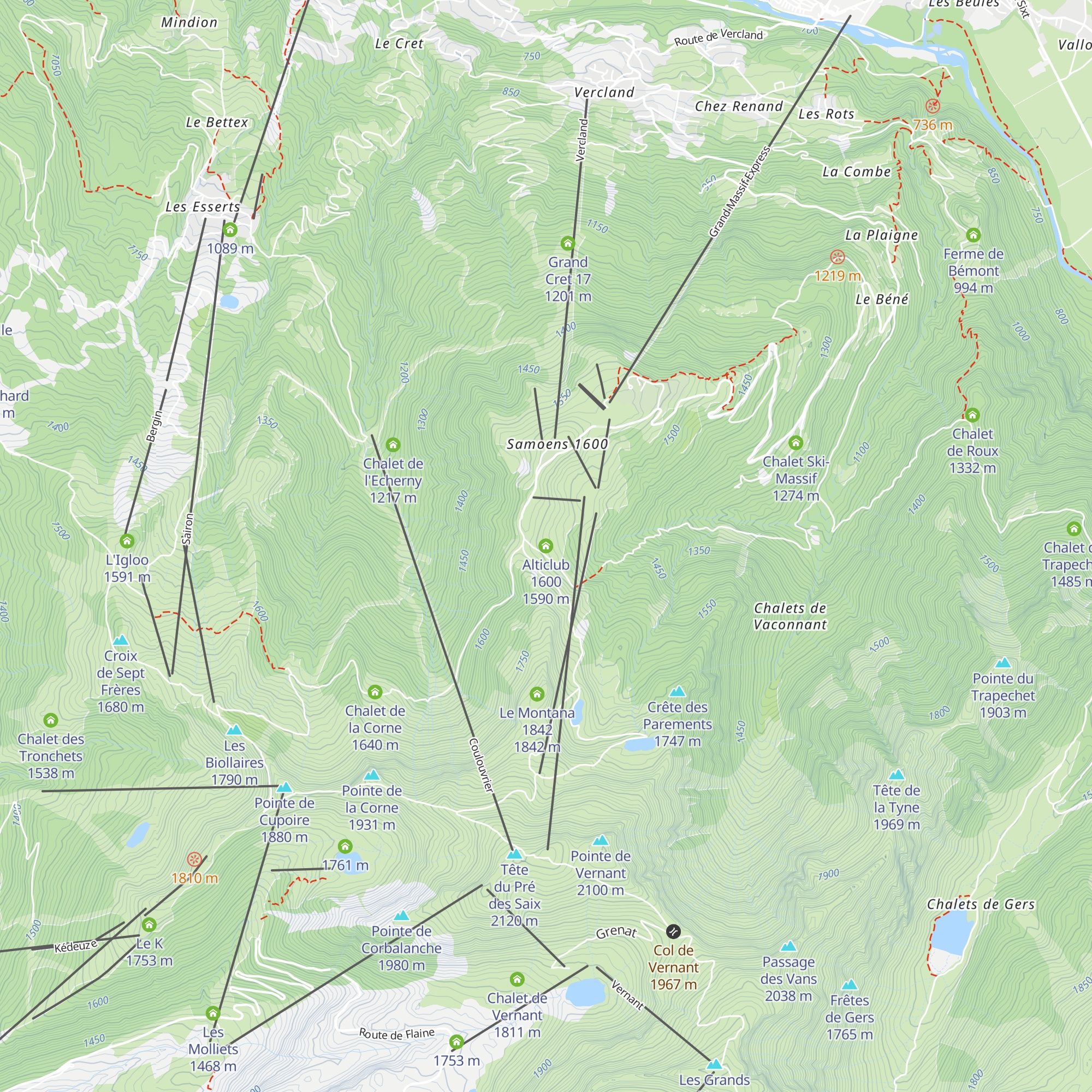 Alticlub 1600 map