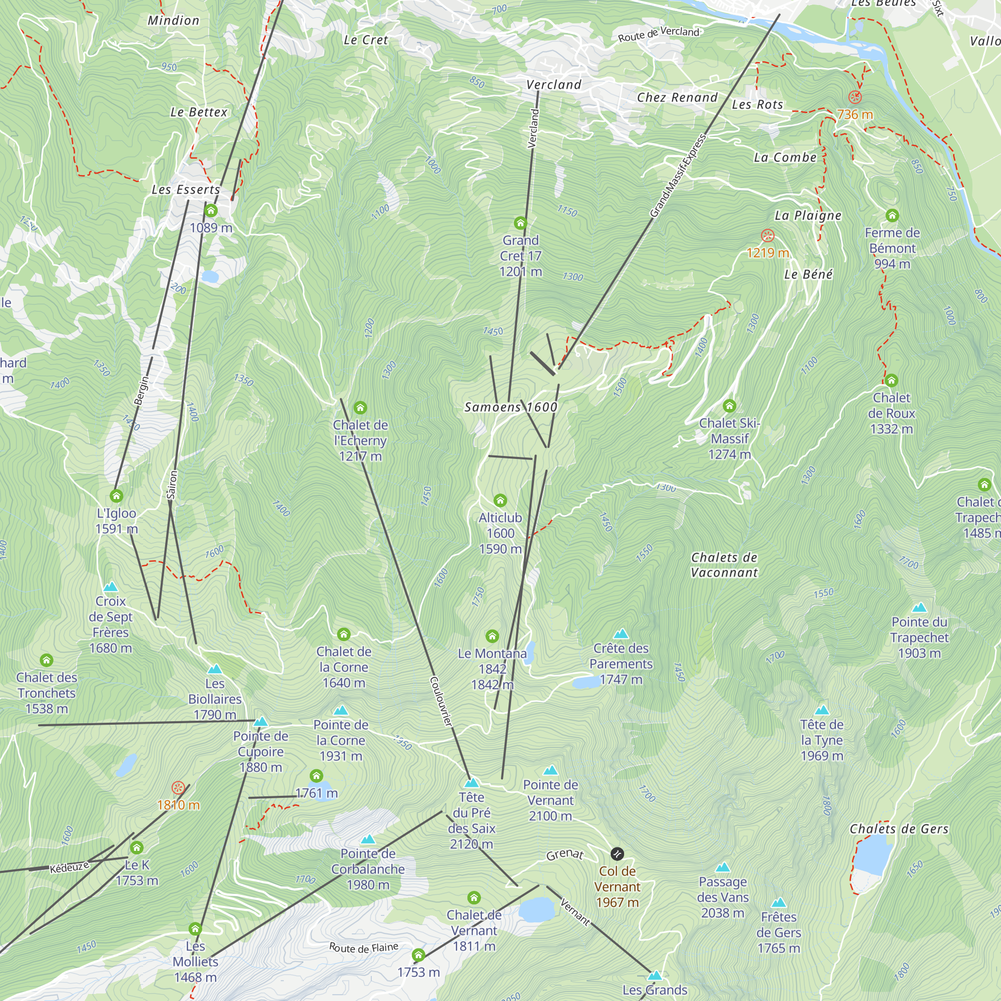 Alticlub 1600 map
