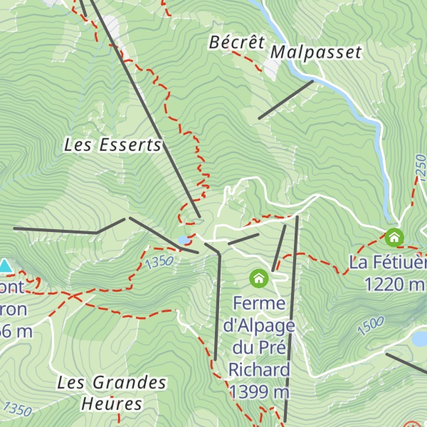 Map of Les Marmottes