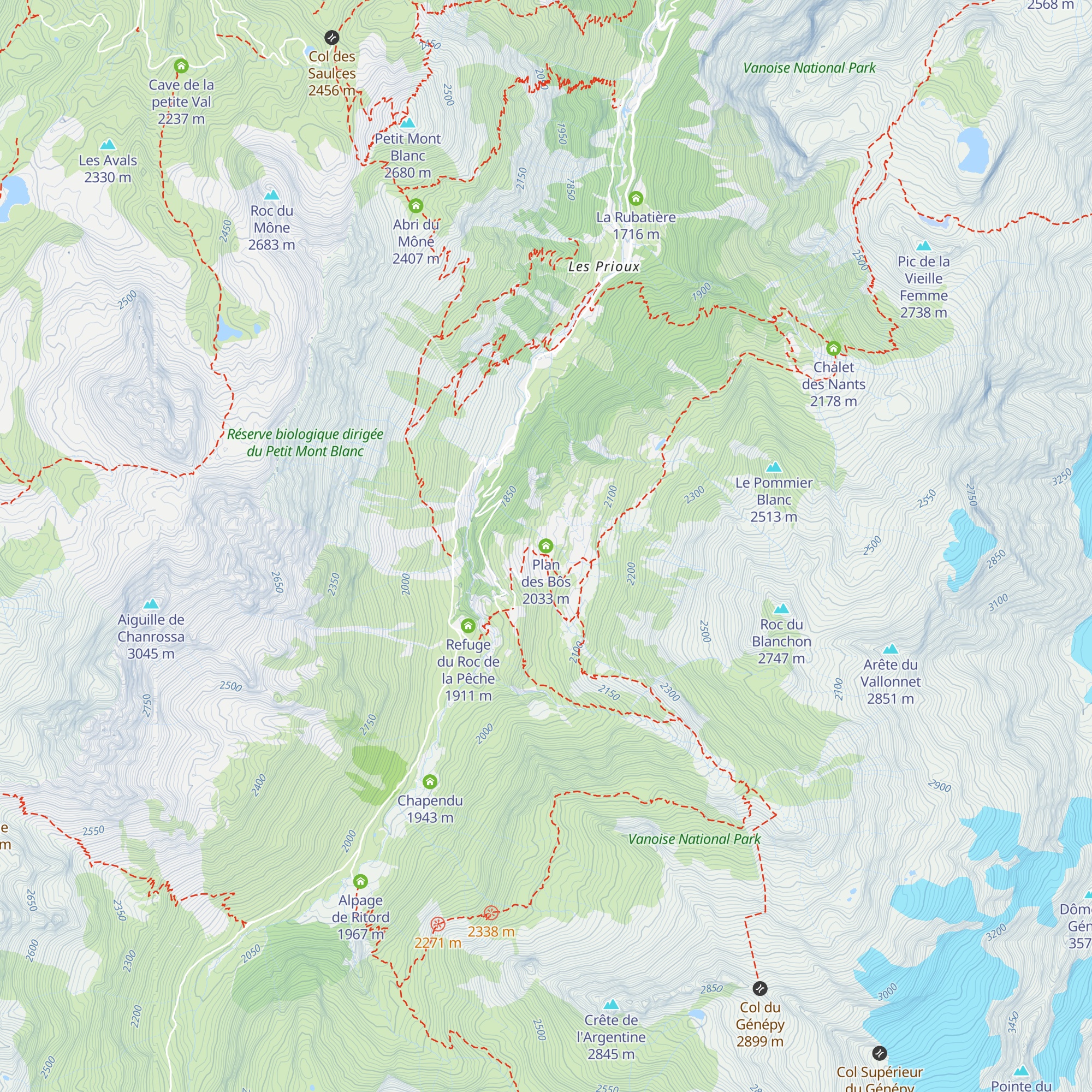 Plan des Bôs map