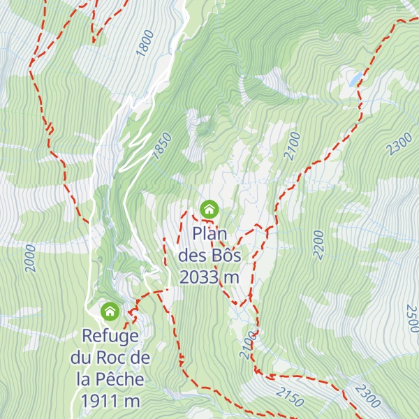 Map of Plan des Bôs