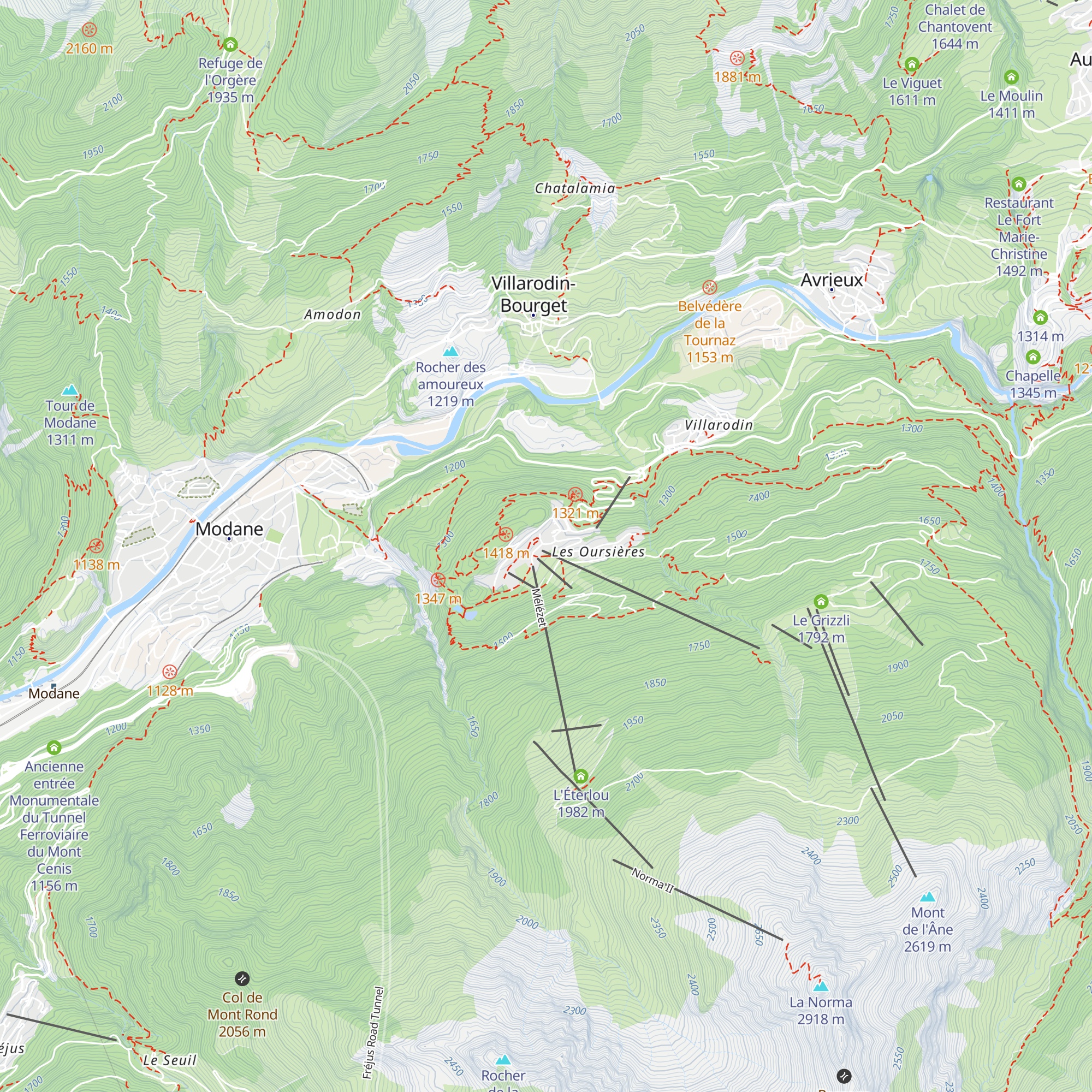 L'Entre Deux map