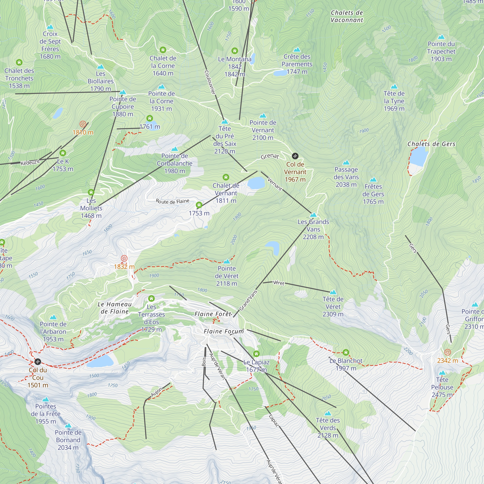 Reservoir de gaz map