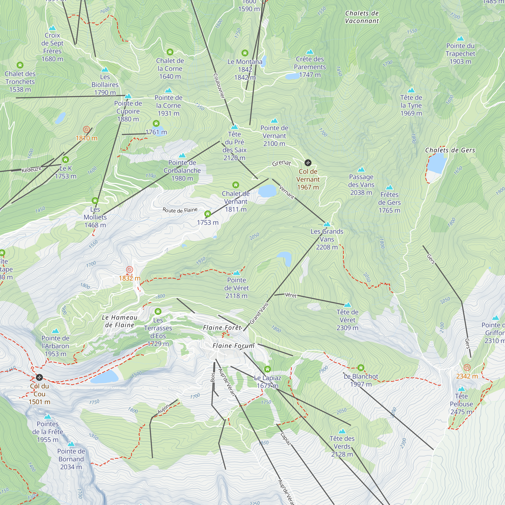 Reservoir de gaz map