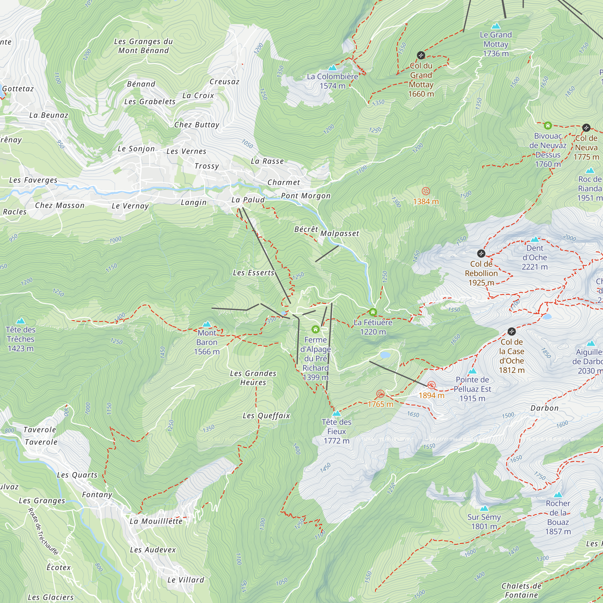 Le Pré Richard map