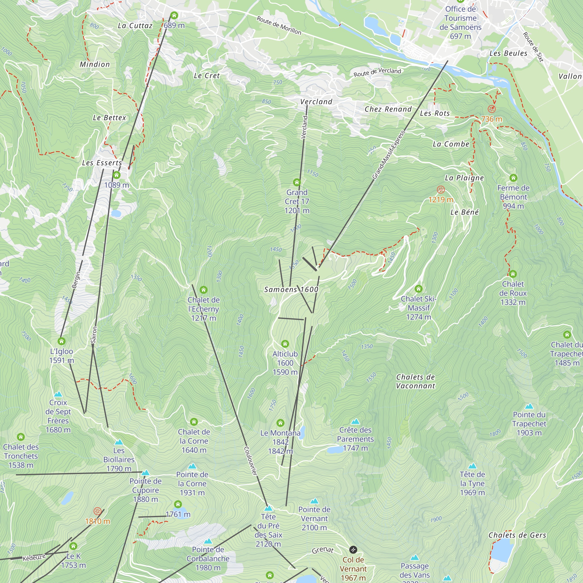 Demoiselles des Saix map