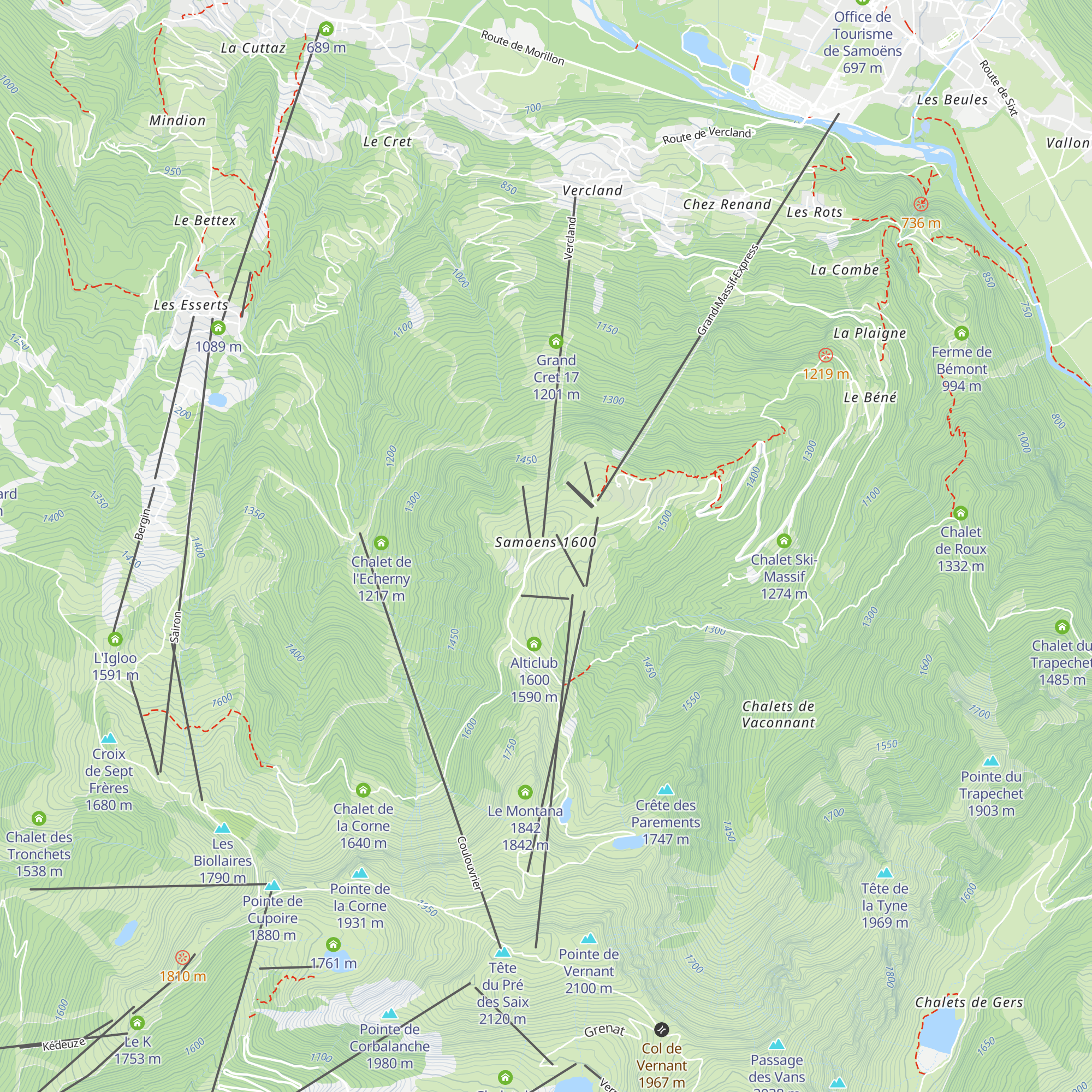 Demoiselles des Saix map