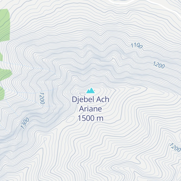 Map of Djebel Ach Ariane