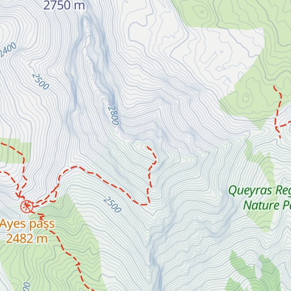 Map of Pic de Beaudouis