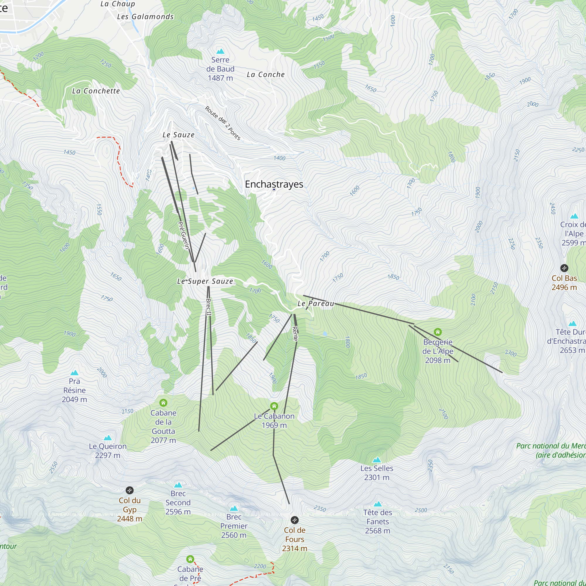 Centre Equestre du Super Sauze map