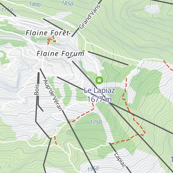 Map of La Pente à Jules