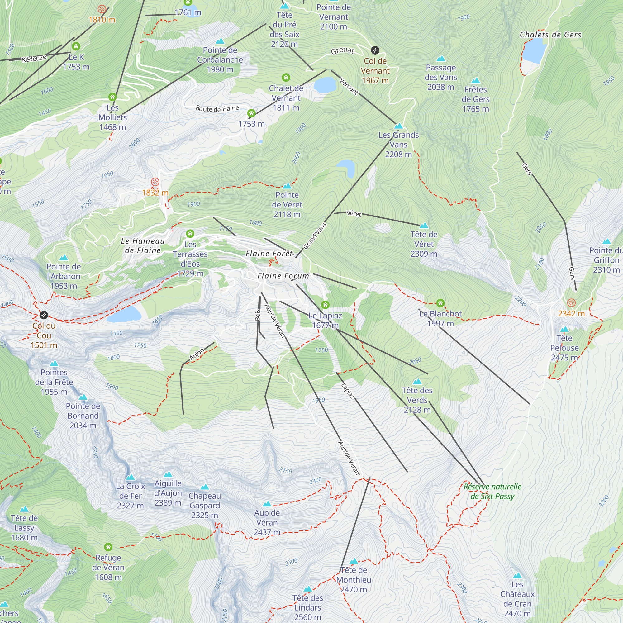 La Pente à Jules map