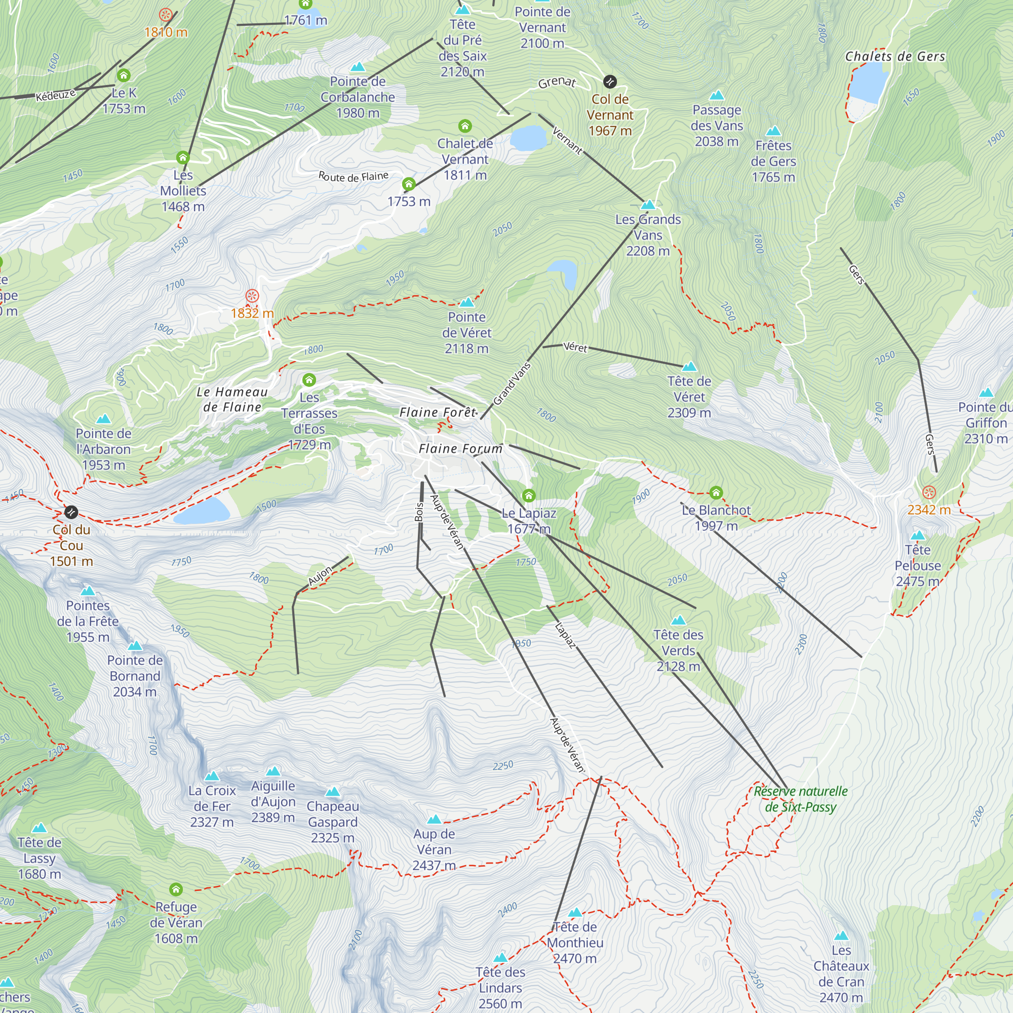 La Pente à Jules map