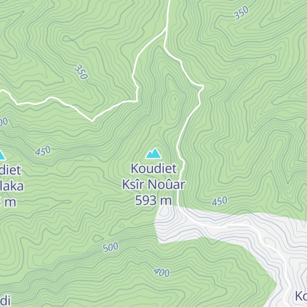 Map of Koudiet Ksîr Noûar