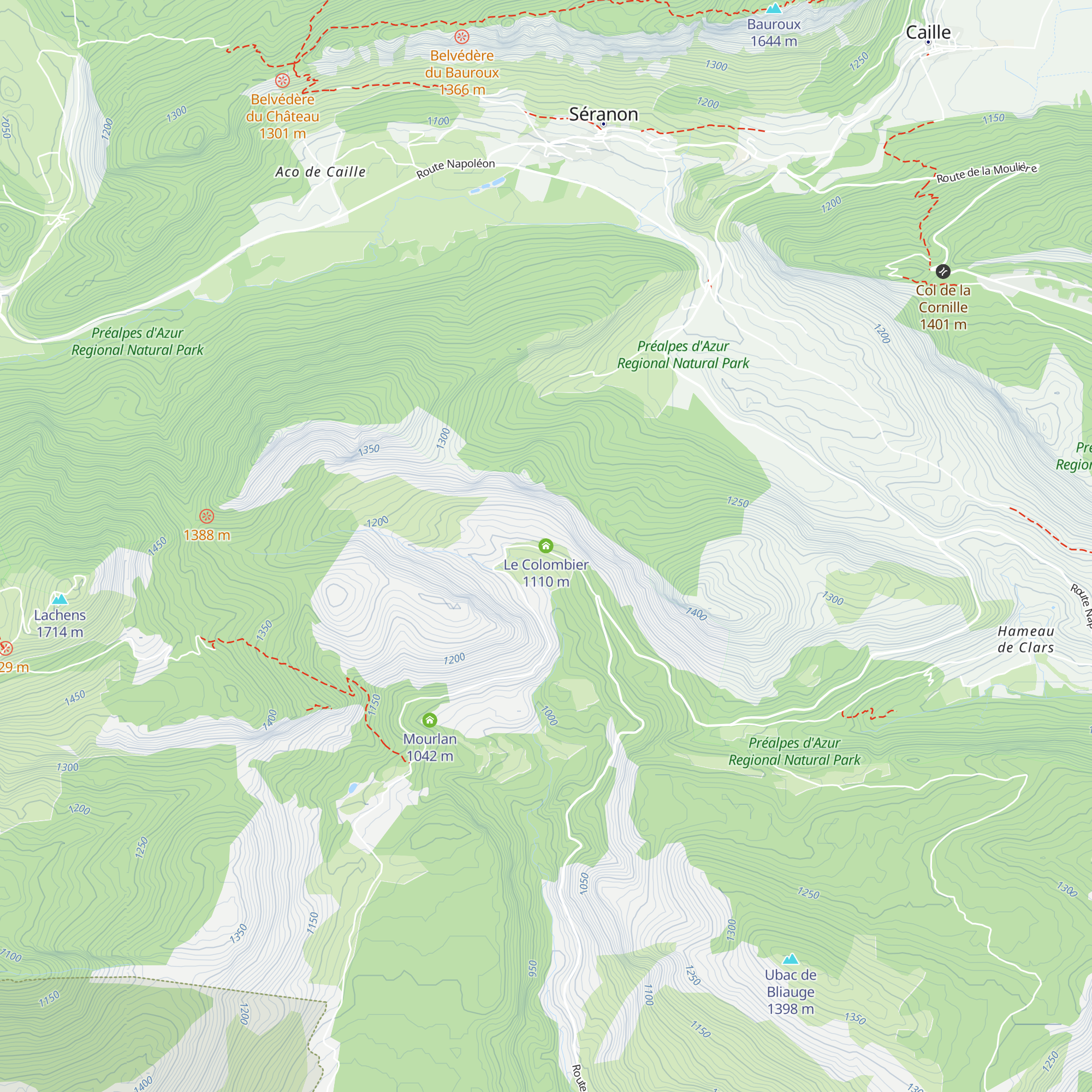 Le Colombier map