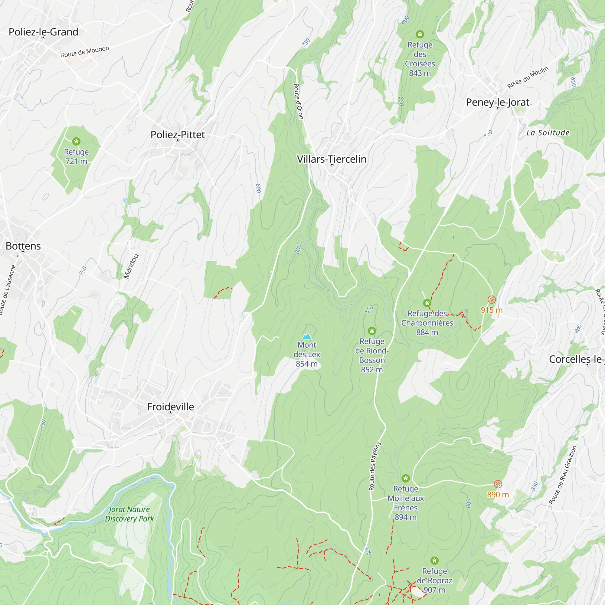 Refuge des Alloux map