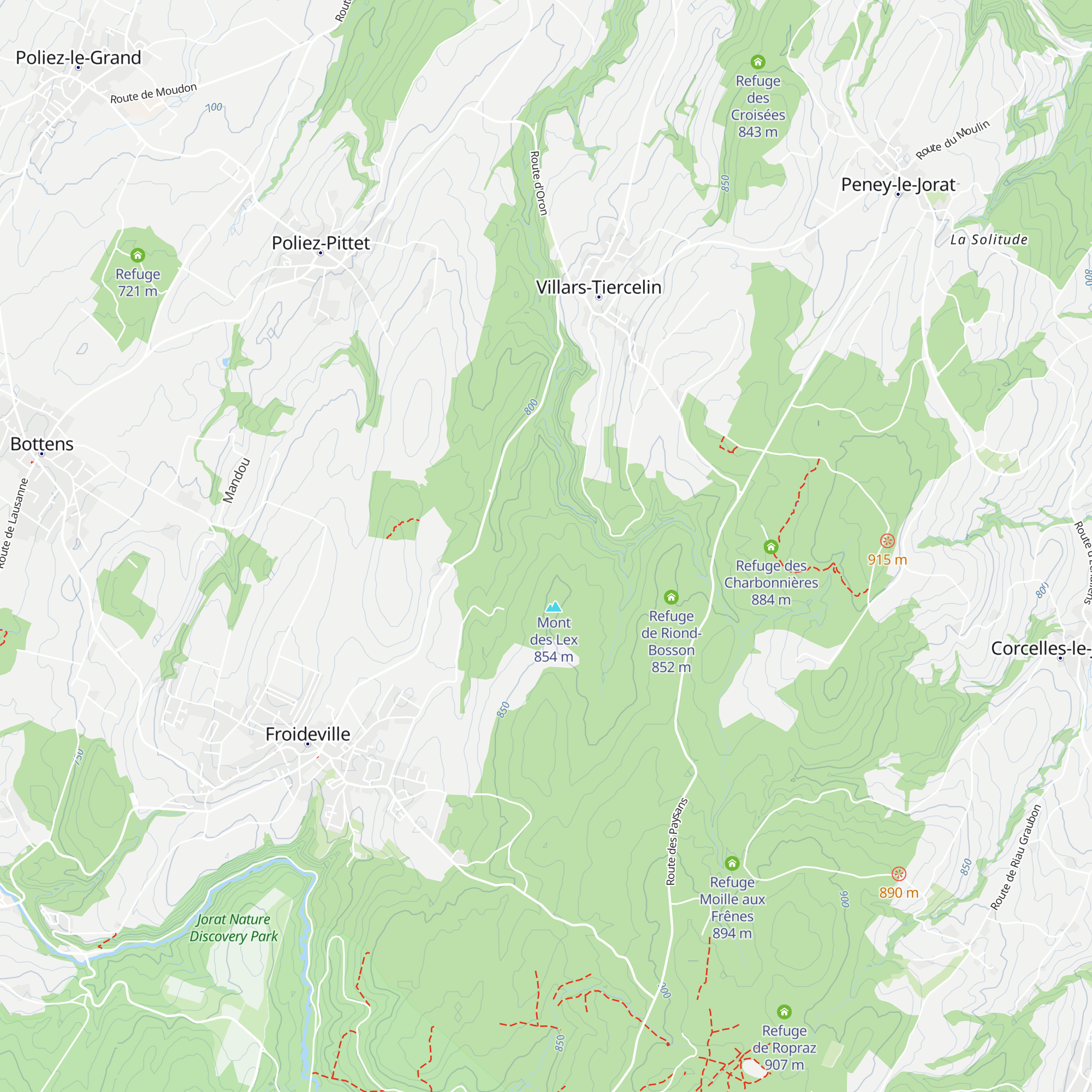 Refuge des Alloux map
