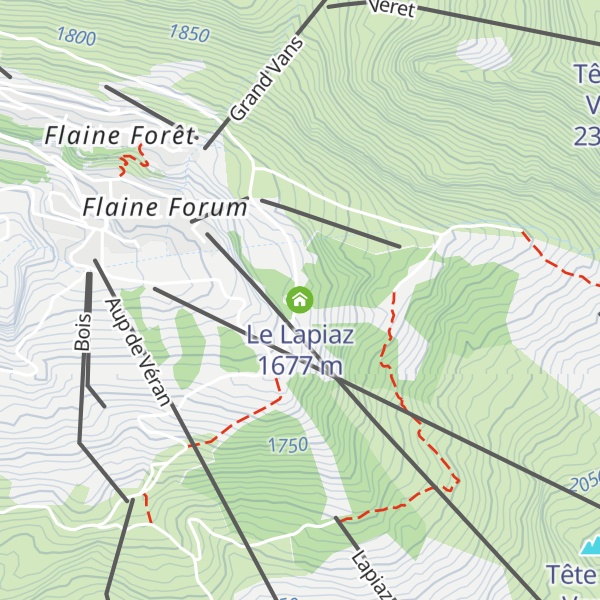 Map of Le Lapiaz