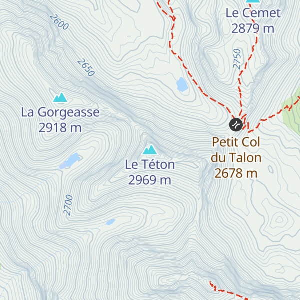 Map of Le Téton