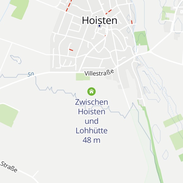 Map of Zwischen Hoisten und Lohhütte