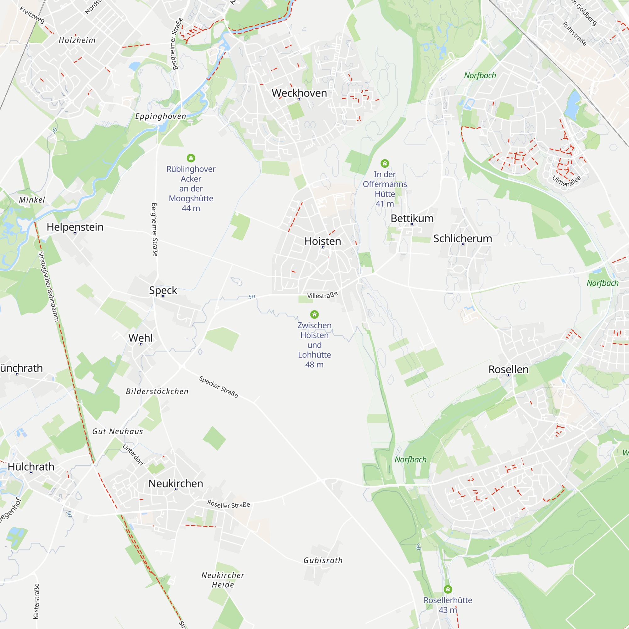 Zwischen Hoisten und Lohhütte map