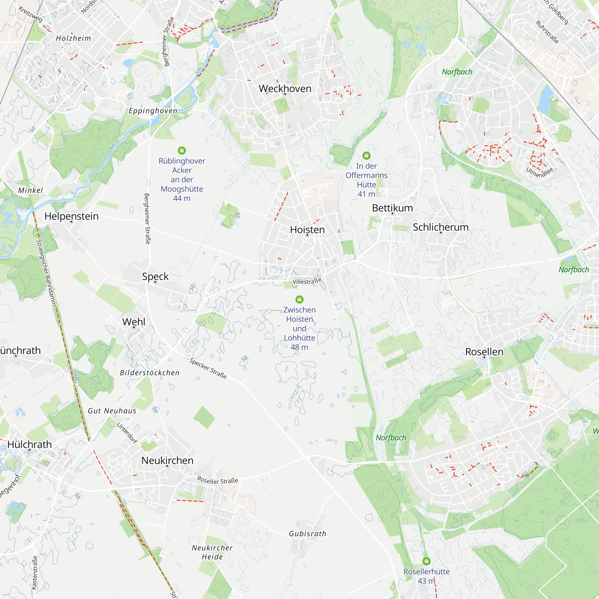 Zwischen Hoisten und Lohhütte map