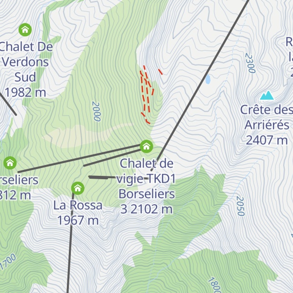 Map of Chalet de vigie TKD1 Borseliers 3