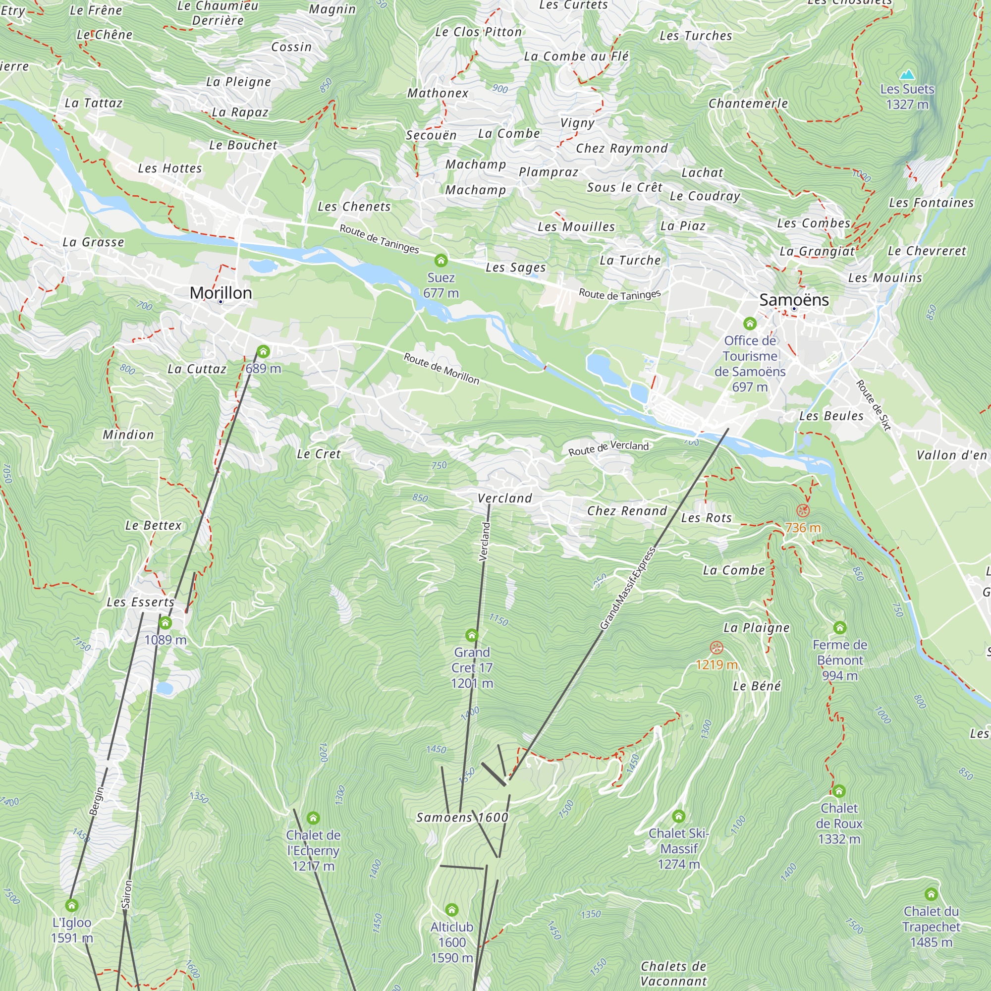 La Reposette map