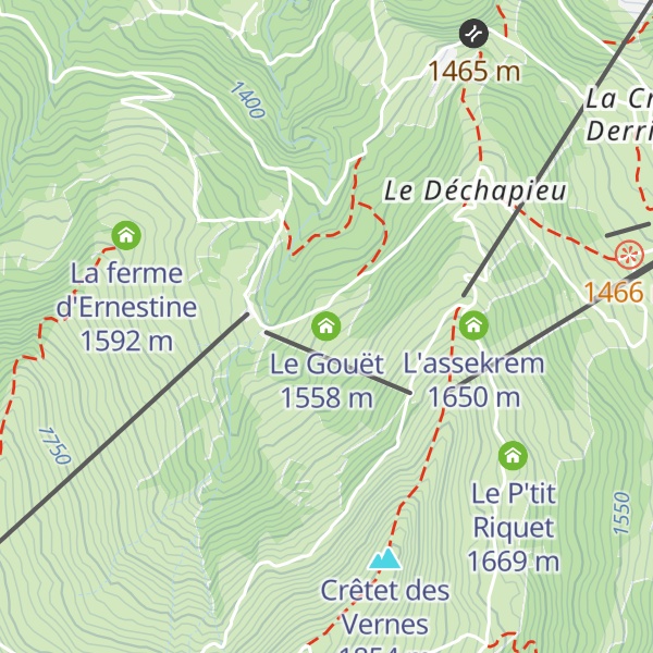 Map of Le Gouët