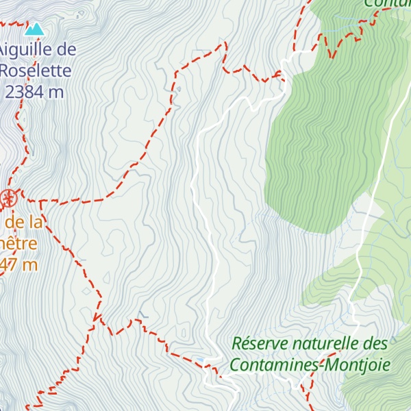 Map of Refuge des prés