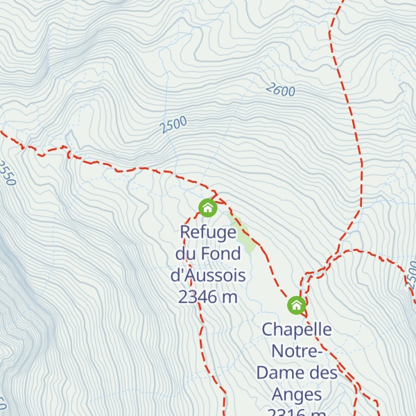 Map of Refuge du Fond d'Aussois
