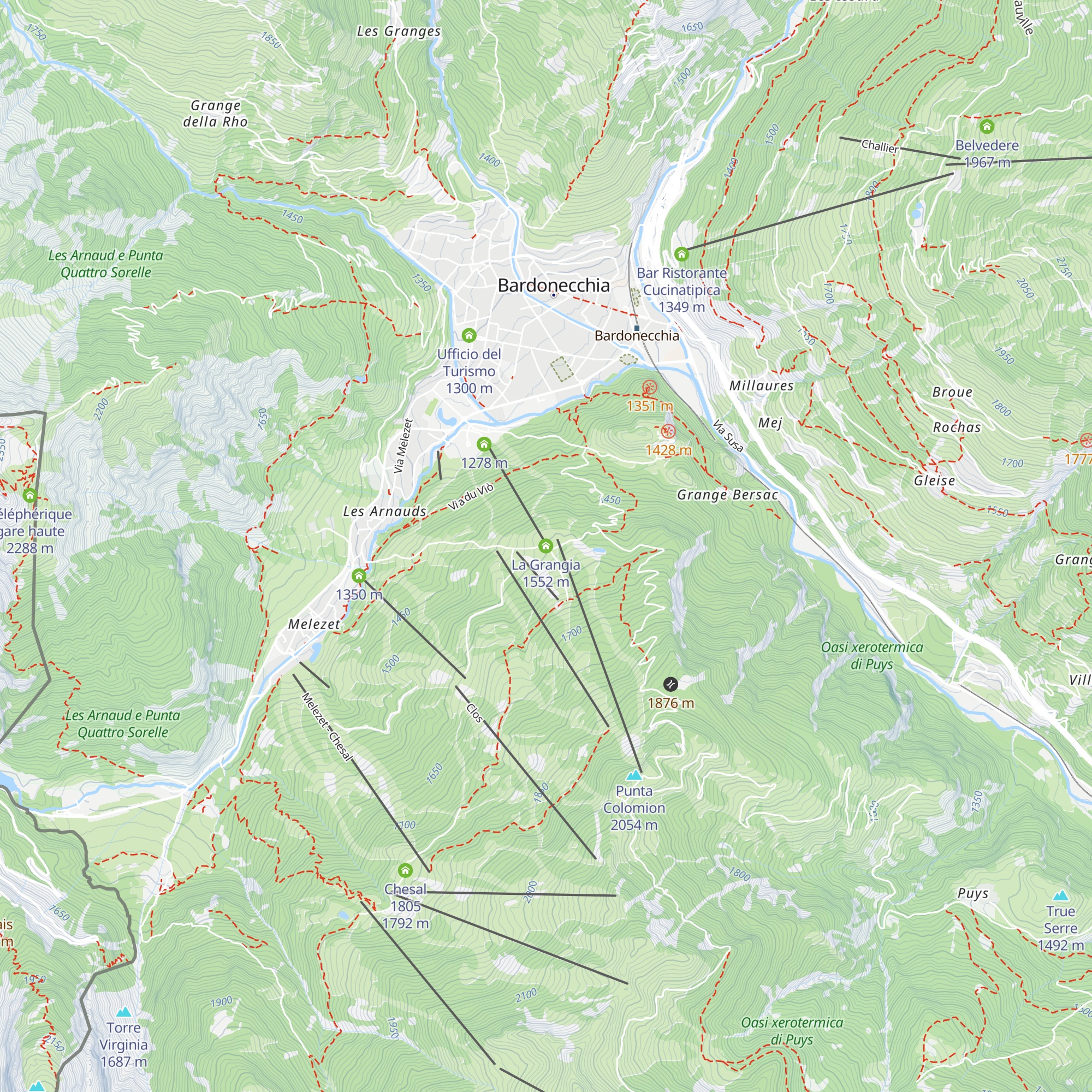 La Grangia map