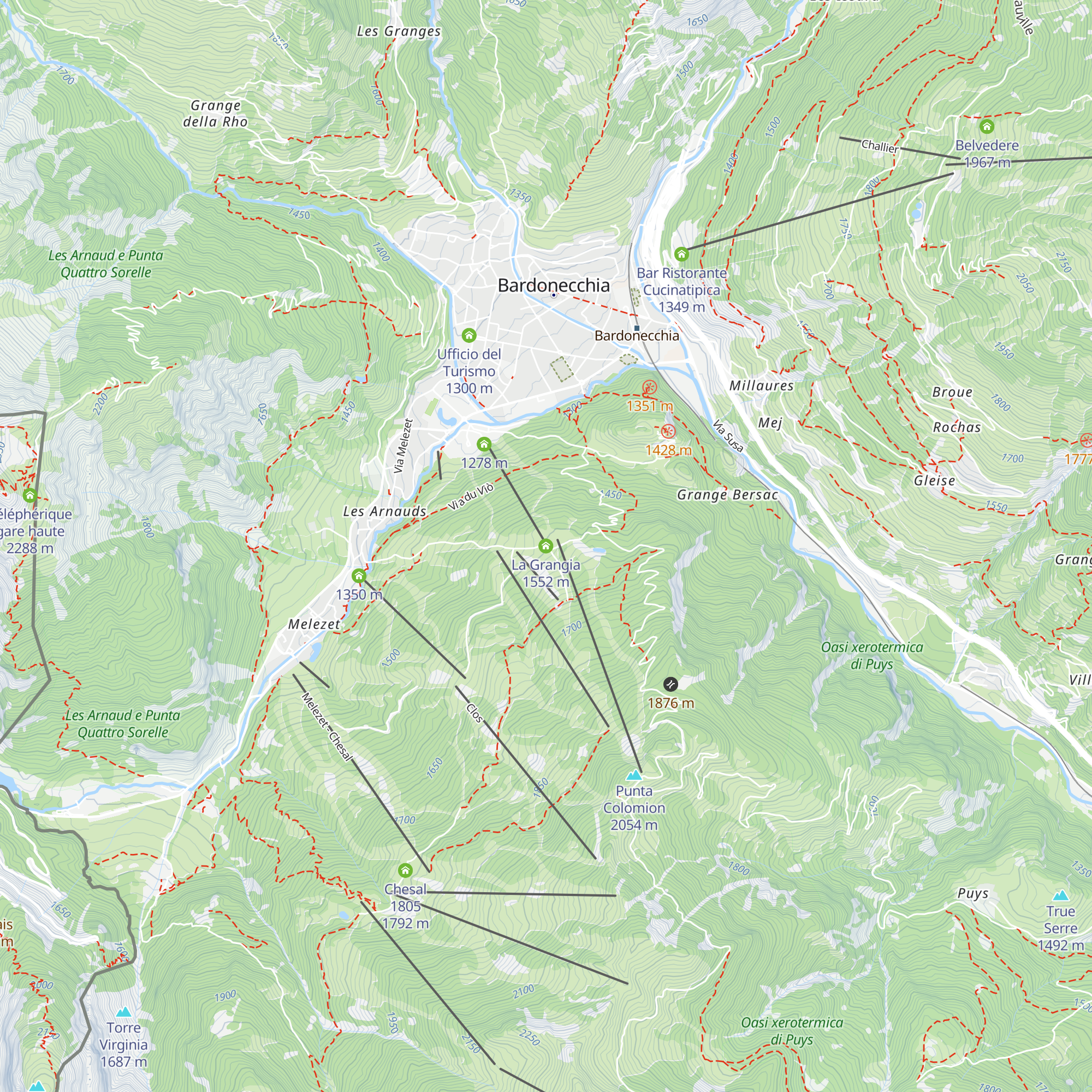 La Grangia map