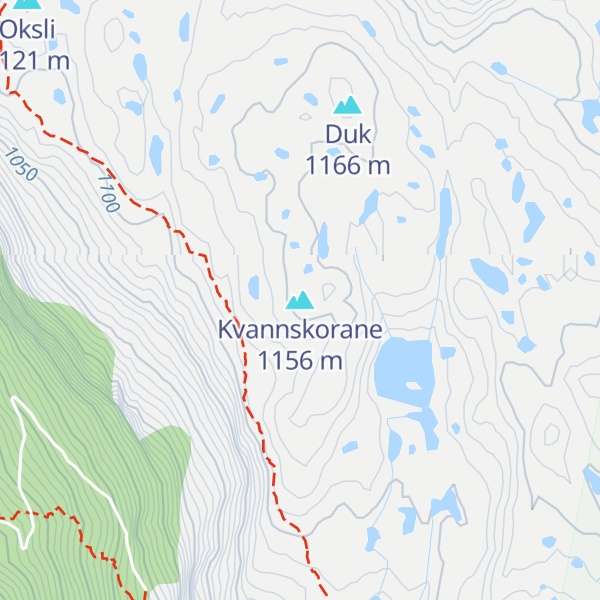 Map of Kvannskorane