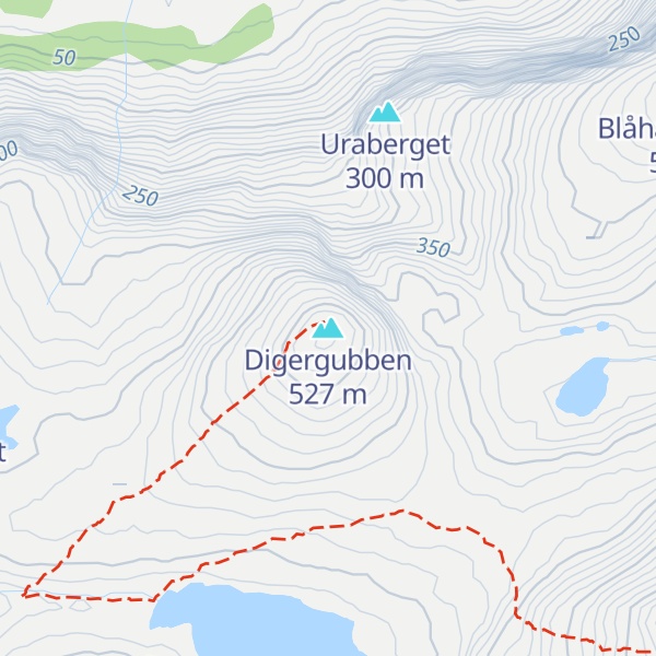 Map of Digergubben