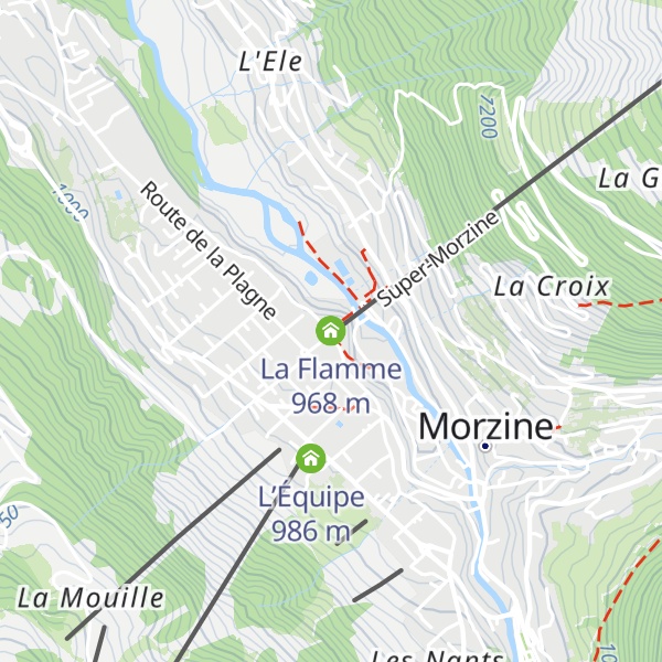 Map of La Flamme