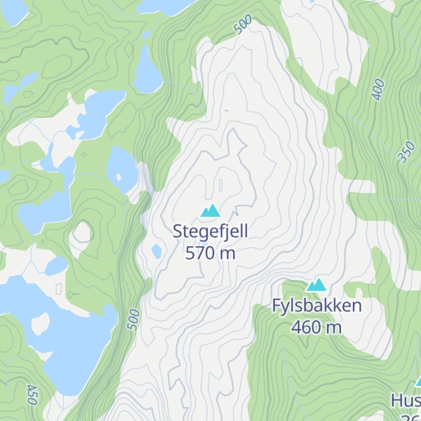 Map of Stegefjell