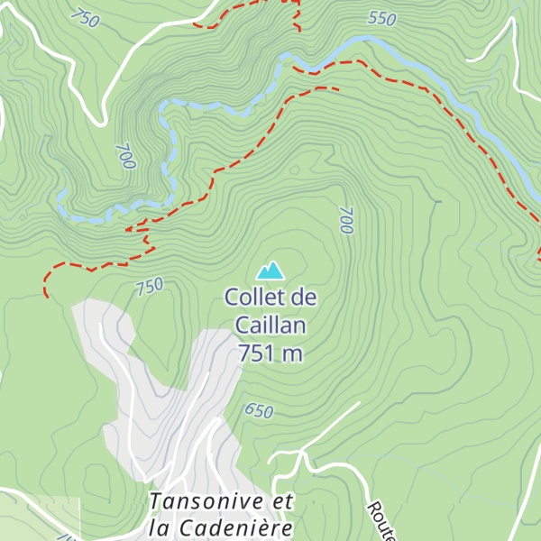 Map of Collet de Caillan
