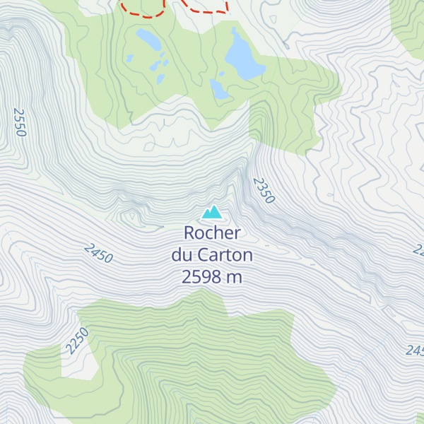 Map of Rocher du Carton