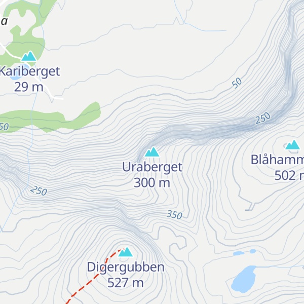 Map of Uraberget