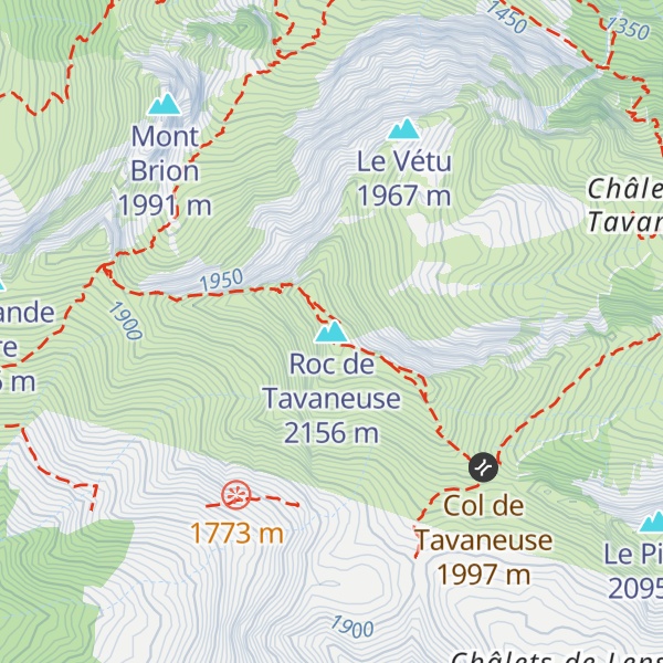 Map of Roc de Tavaneuse