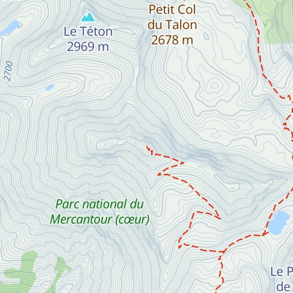 Map of Mont Pelat