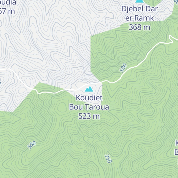 Map of Koudiet Bou Taroua